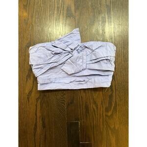 Vestique Purple Bow Crop Top